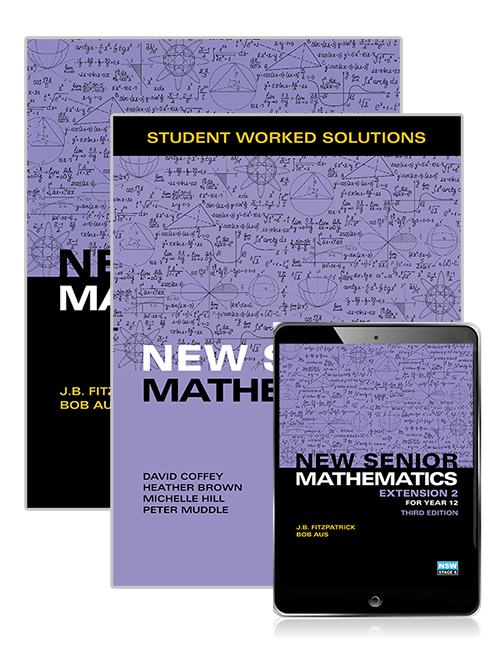 Picture of New Senior Mathematics Extension 2 Year 12 Student Book, eBook and Student Worked Solutions Book