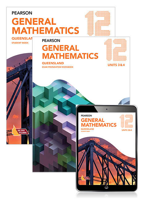 Picture of Pearson General Mathematics Queensland 12 Exam Preparation Workbook and Student Book with eBook