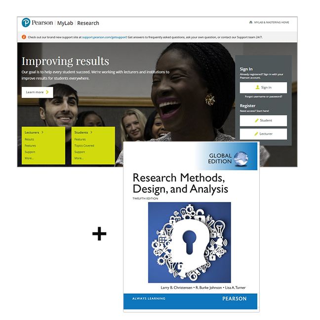 Picture of Research Methods, Design and Analysis, Global Edition + MyLab Research