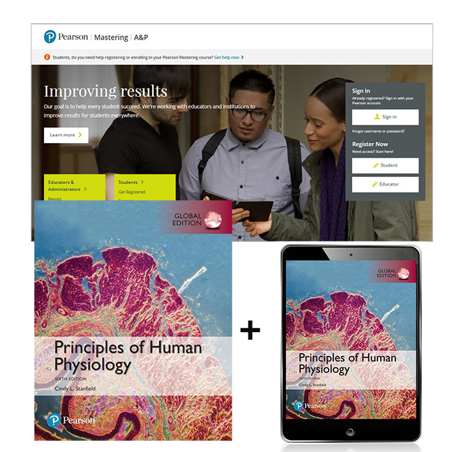 Picture of Principles of Human Physiology, Global Edition + Mastering A&P with Pearson eText