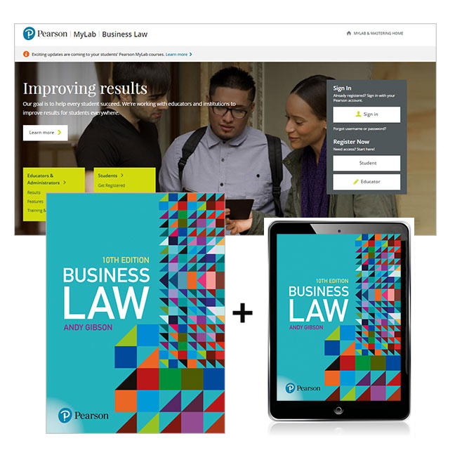 Picture of Business Law + MyLab Business Law with Pearson eText