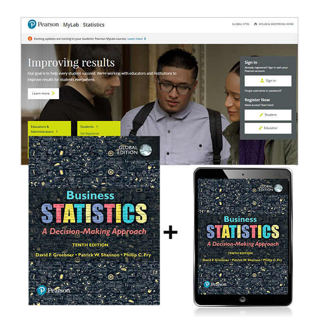 Picture of Business Statistics, Global Edition + MyLab Statistics with Pearson eText