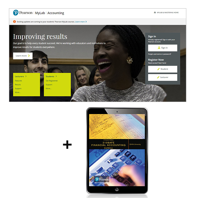Picture of Financial Accounting 2108AFE (Custom Edition eBook) + MyLab AccountingLab