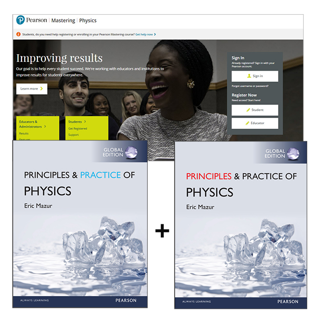 Picture of Principles of Physics Chapters 1-34, Global Edition + Practice of Physics Chapters 1-34, Global Edition + Mastering Physics