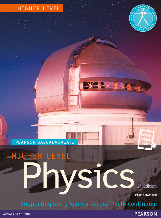 Picture of Pearson Baccalaureate Physics Higher Level 2nd edition print and ebook bundle for the IB Diploma