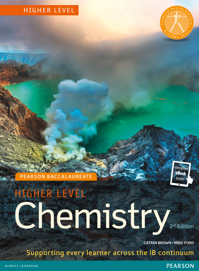 Picture of Pearson Baccalaureate Chemistry Higher Level 2nd edition print and online edition for the IB Diploma