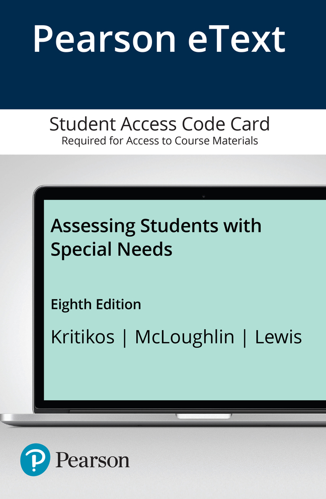 Picture of Assessing Students with Special Needs -- Enhanced Pearson eText