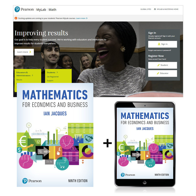 Picture of Mathematics for Economics and Business, Global Edition + MyLab Math with Pearson eText (Package)