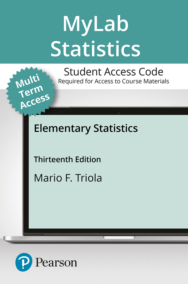 Picture of MyLab Statistics with Pearson eText Access Code (24 Months) for Elementary Statistics