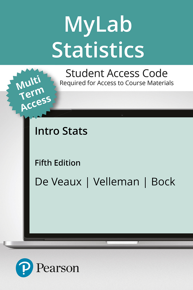 Picture of MyLab Statistics with Pearson eText Access Code (24 Months) for Intro Stats