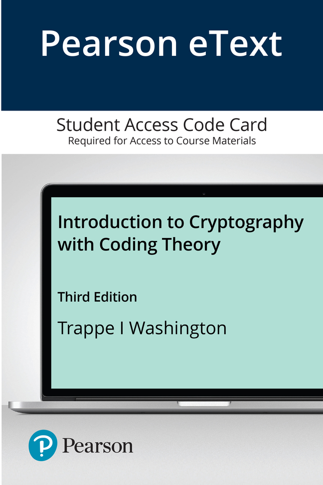 Picture of Introduction to Cryptography with Coding Theory