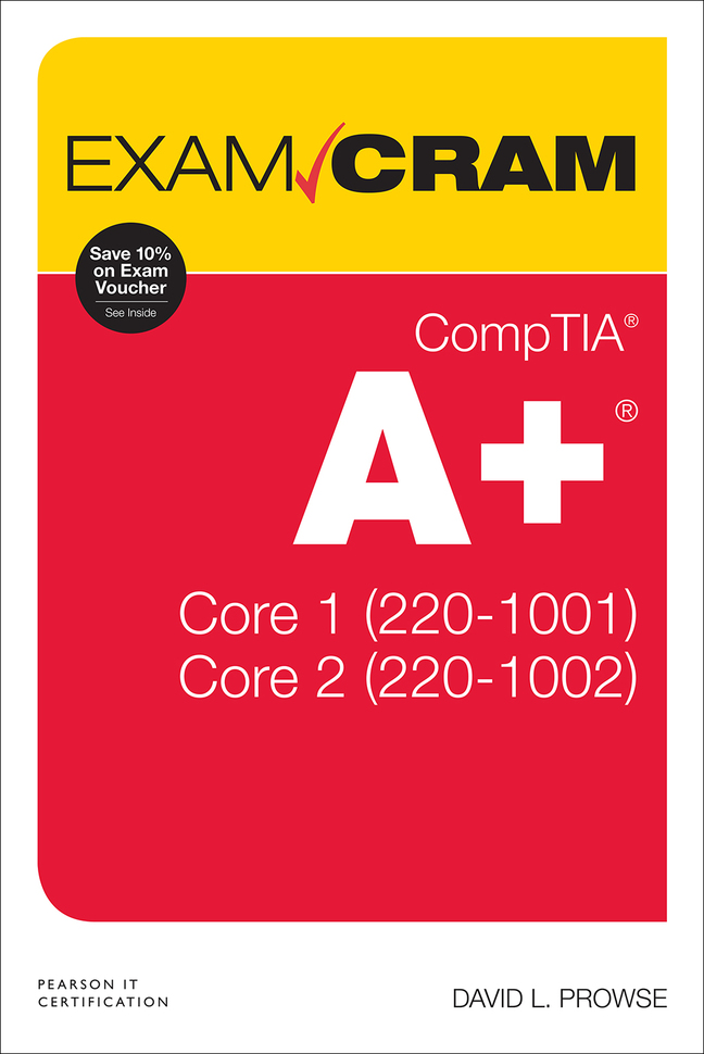 Picture of CompTIA A+ Core 1 (220-1001) and Core 2 (220-1002) Exam Cram