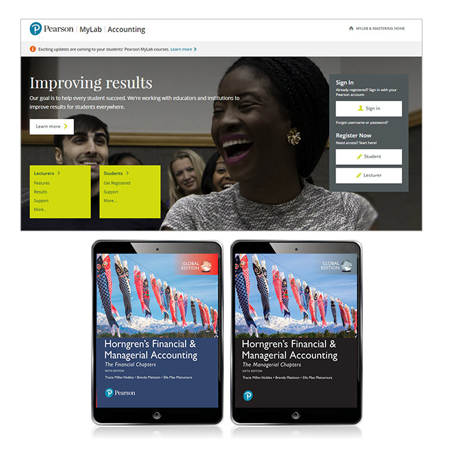 Picture of Horngren's Financial & Managerial Accounting, The Managerial Chapters and The Financial Chapters, Global Edition -- MyLab Accounting with Pearson eText