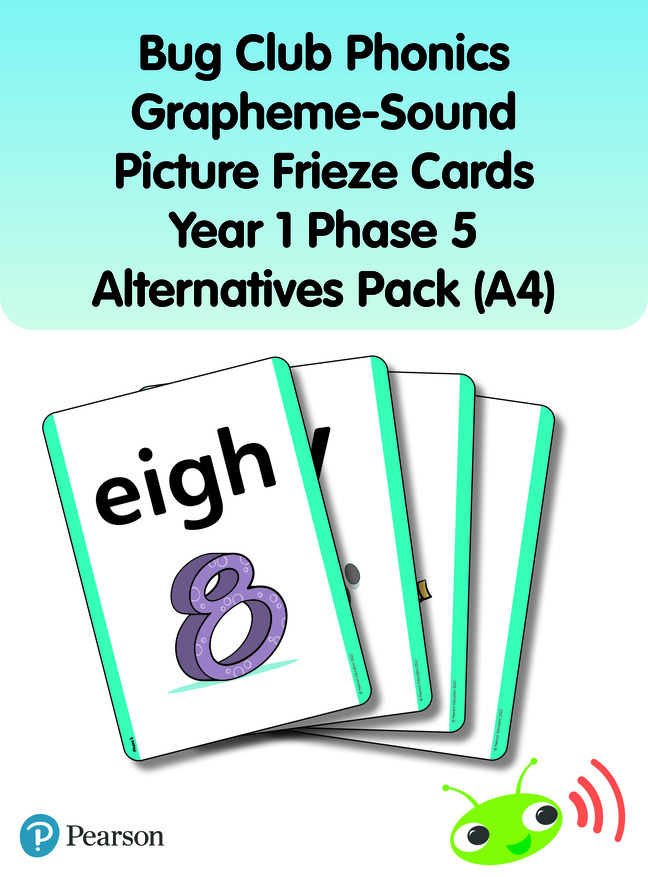 Picture of Bug Club Phonics Grapheme-Sound Picture Frieze Cards Year 1 Phase 5 alternatives (A4)