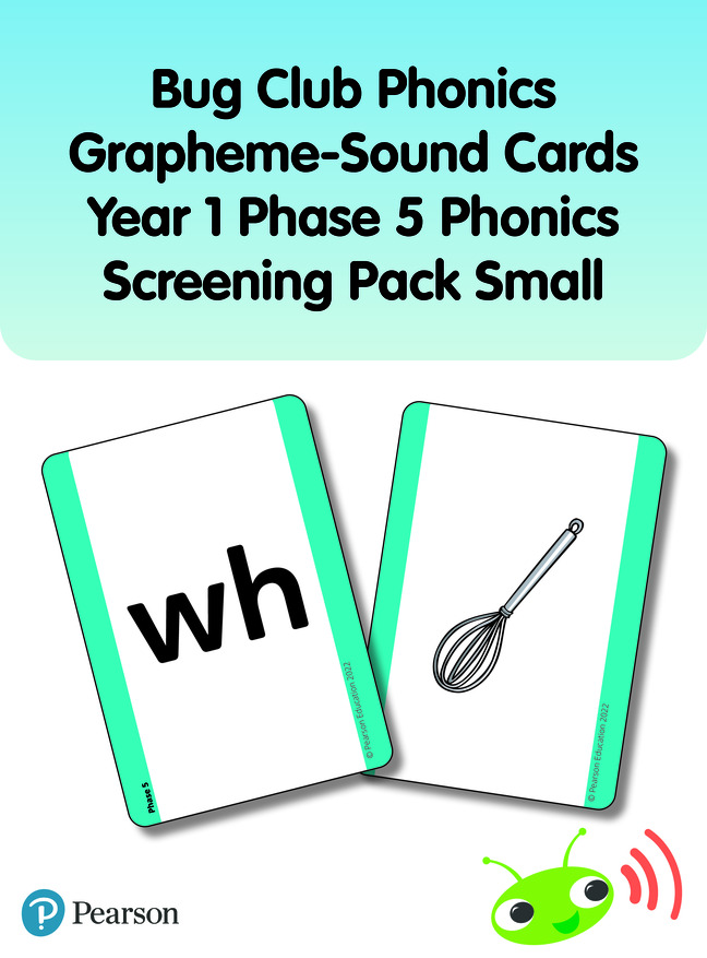 Picture of Bug Club Phonics Grapheme-Sound Cards Year 1 Phase 5 Phonics Screening Pack (Small)