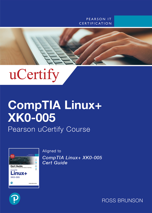 Picture of CompTIA Linux+ XK0-005 uCertify Labs Access Code Card