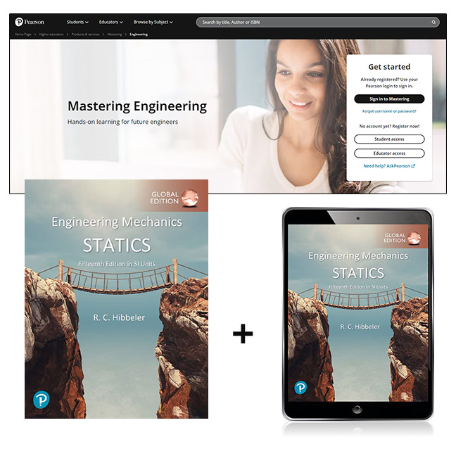 Picture of Engineering Mechanics: Statics plus Pearson Mastering Engineering with Pearson eText, SI Units (Digital)