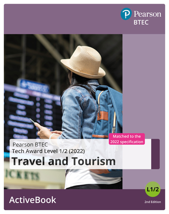 BTEC Tech Award (2022) Travel and Tourism ActiveBook Institutional Subscription