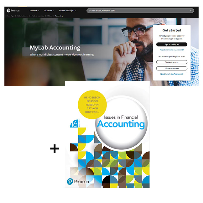 Picture of Issues in Financial Accounting + MyLab Accounting without Pearson eText