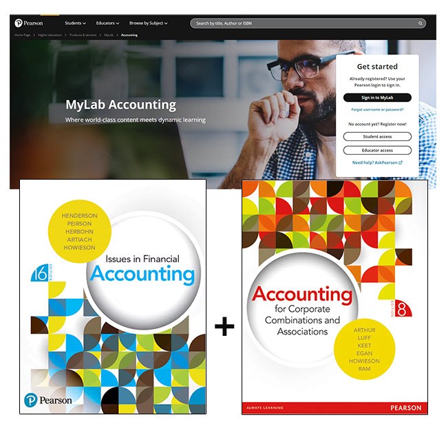 Picture of Issues in Financial Accounting + Accounting for Corporate Combinations and Associations + MyLab Accounting without Pearson eText