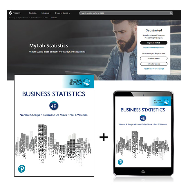 Picture of Business Statistics, Global Edition + MyLab Statistics with Pearson eText
