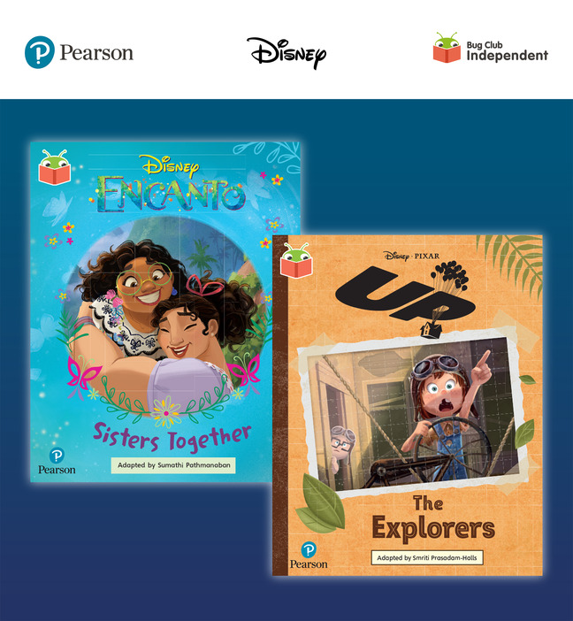 Picture of Pearson Bug Club Disney Year 2 Pack E, including Gold and Lime book band readers; Encanto: Sisters Together, Up! The Explorers