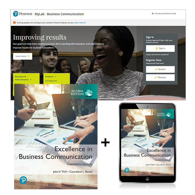 Picture of Excellence in Business Communication, Global Edition + MyLab Business Communication with Pearson eText (Package)