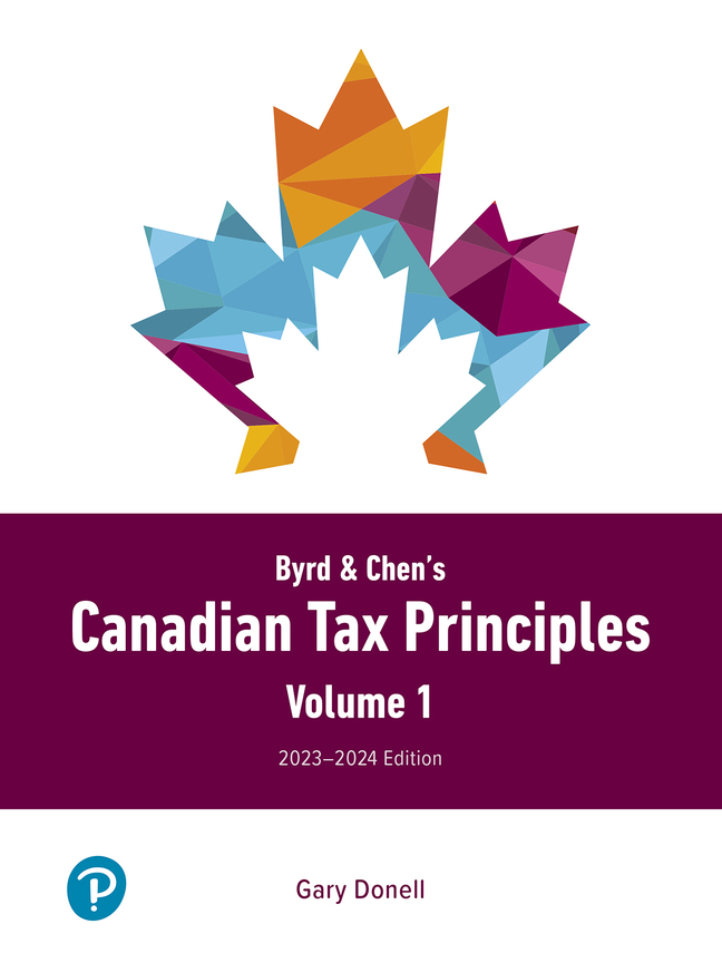 Picture of Byrd & Chen's Canadian Tax Principles, 2023-2024 Edition, Volume 1