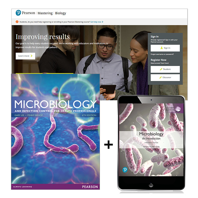 Picture of Microbiology and Infection Control for Health Professionals + Mastering Microbiology with Pearson eText