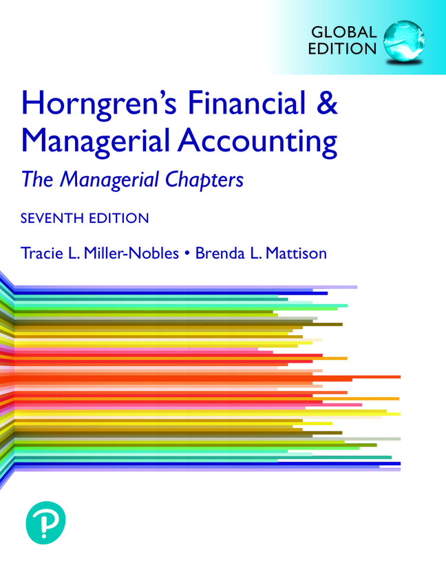 Picture of Horngren's Financial & Managerial Accounting, The Managerial Chapters, Global Edition + MyLab Accounting with Pearson eText