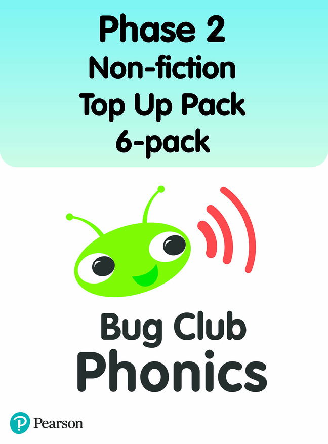 Bug Club Phonics Phase 2 Non-fiction 2021 Top Up Pack 6-pack (96 books)