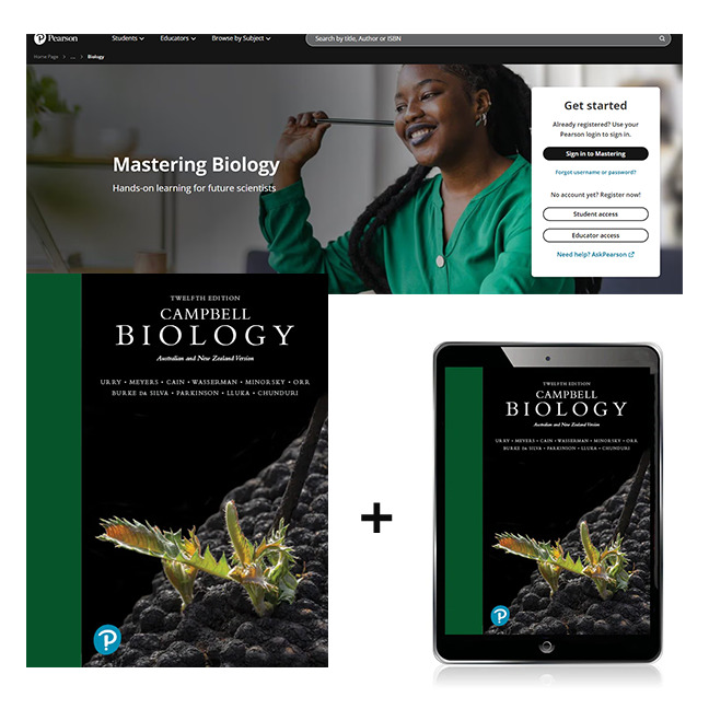 Picture of Campbell Biology, Australian and New Zealand Edition + Mastering Biology with Pearson eText