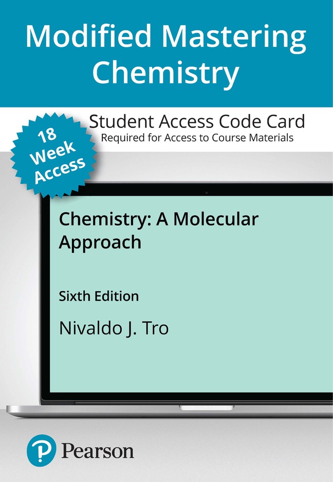 Picture of Mastering Chemistry with Pearson eText Access Code (18 Weeks) for Chemistry