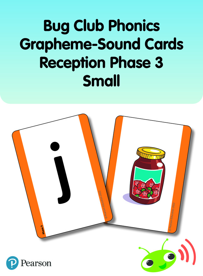 Bug Club Phonics Grapheme-Sound Cards Reception Phase 3 Small